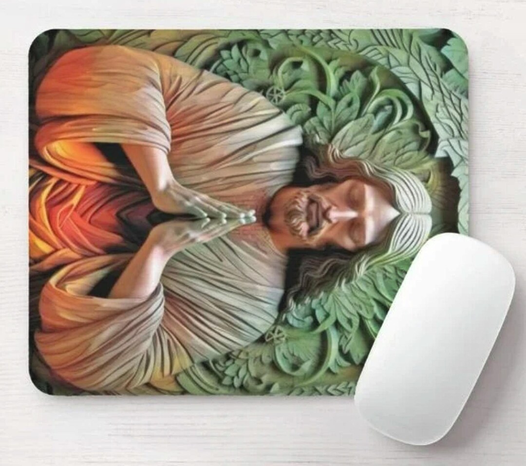 Jesus Mouse For Computer Jesus Mousemat - Design 1 - Etsy