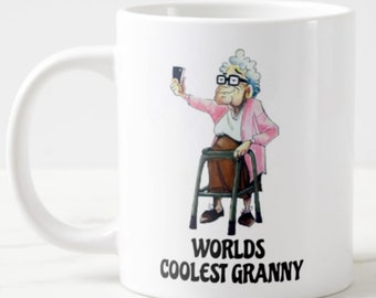 Worlds Coolest Granny - Novelty Mug    (UK)