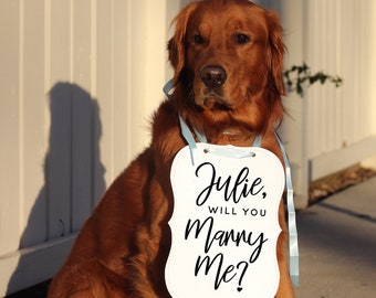 Will You Marry Me? Proposal Engagement Sign Photo Shoot Special Occasion Dog Sign Dog Photo Prop Sign for Engagement
