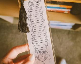 Book Tracker Bookmark with  Dog, Cat, Other Pet's Full Face Portrait Bookmark Tassel Dog Cat Bookmarks Pet Portrait Outline Bookmarks