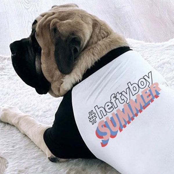 Hefty Boy Summer T-Shirt Large and Small Big Dog Breeds | The Kevin Collection Giant Dog Breeds Raglan Dog T-Shirt For Great Dane Bernese