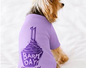 Custom It's My Barkday Birthday Pupcake Dog Shirt