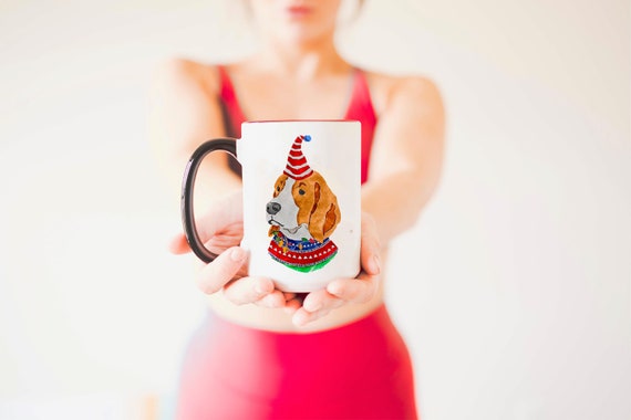 Beagle christmas mug Clearance
