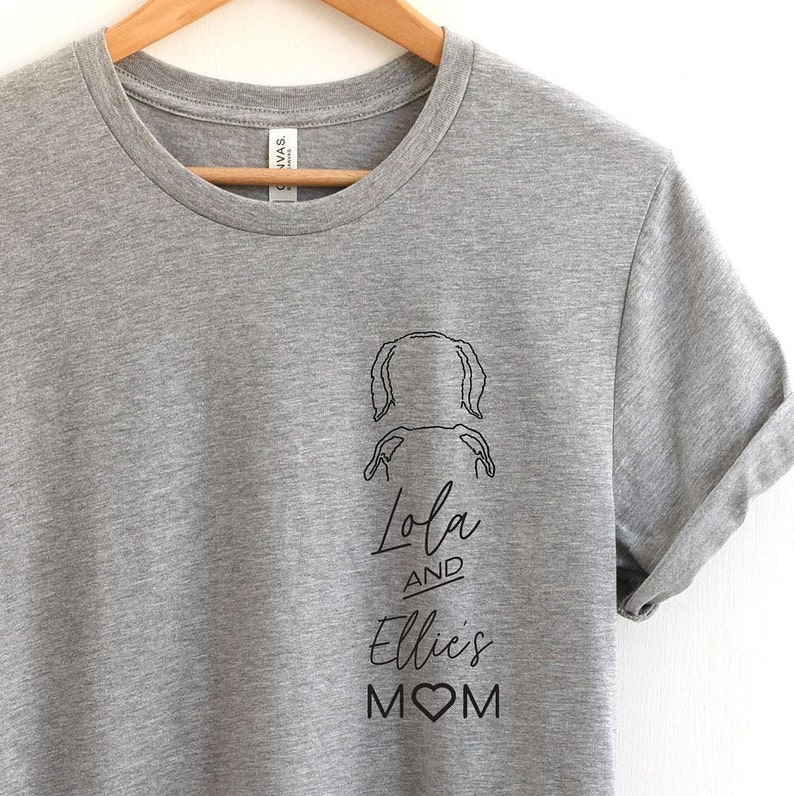 Benutzerdefinierte Hund Ohren Umriss Tasche TShirt Tattoo Etsy