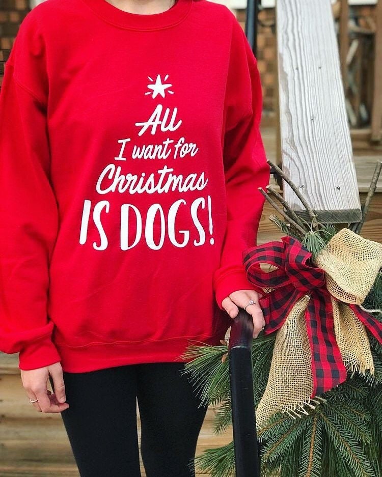 Dogs Sweatshirt Festive 