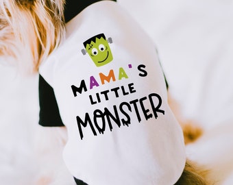 Mama's Little Monster Halloween Dog Shirt