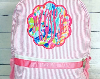 lilly inspired diaper backpack