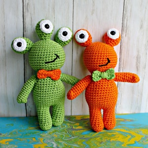 Alien Buddy Crochet Pattern, Crochet Alien Pattern, Amigurumi Alien, Crochet Tutorial, Amigurumi Tutorial