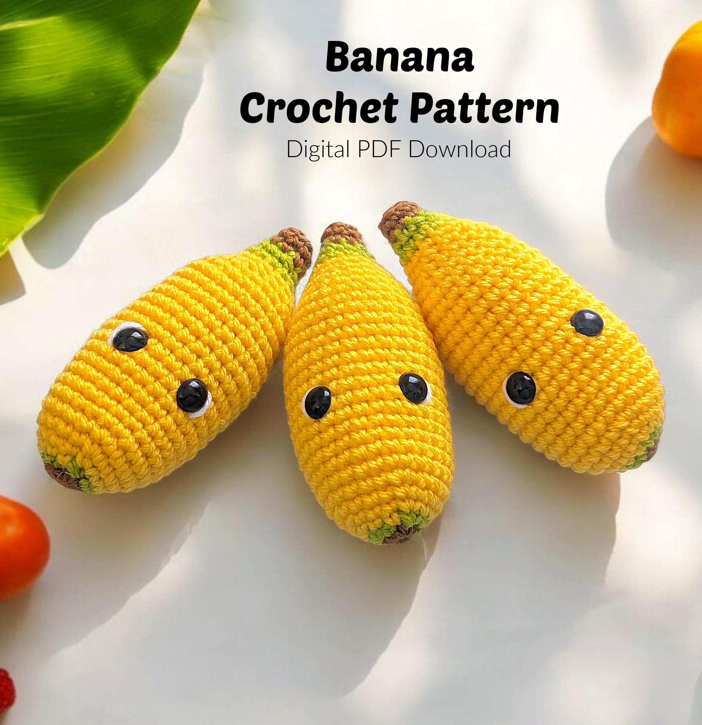 30 Banana Crochet Patterns: Play Food, Amigurumi, Pouches, and More 24 Fruity Friends Banana Amigurumi