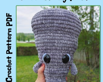 Funnel Freddy Plushie Crochet Pattern. Tornado Crochet Pattern