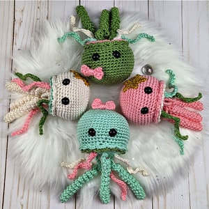 Candy Jellies Crochet Pattern, Jellyfish Crochet Pattern, Jellyfish Amigurumi Pattern