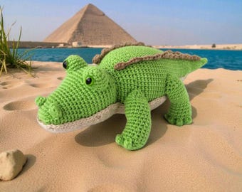 Nile Crocodile Crochet Pattern | Amigurumi Crocodile