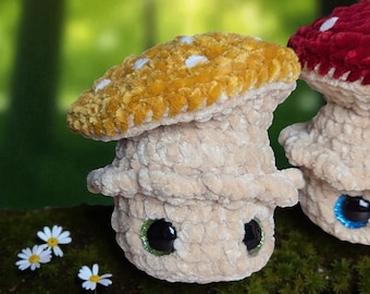Toadstool Tots Crochet Pattern, Mushroom Pattern, Amigurumi Mushroom, Woodland Crochet Pattern