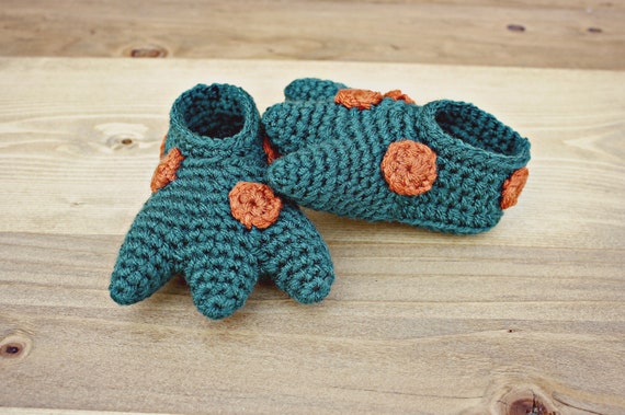 dinosaur baby booties