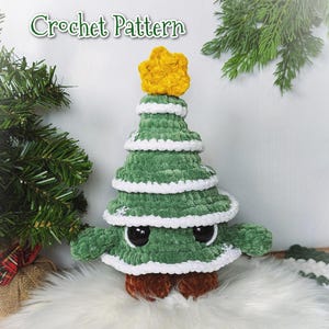 CROCHET PATTERN, Christopher the Christmas Fir Crochet Pattern, Amigurumi Christmas Tree, Christmas Crochet Pattern, Christmas Amigurumi