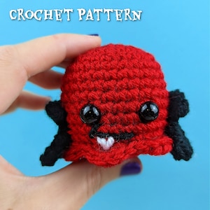 Tiny Ghost Vampire Crochet Pattern/ Halloween Crochet Pattern