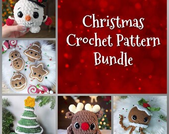 Lot de motifs au crochet de Noël | Motif de Noël Amigurumi