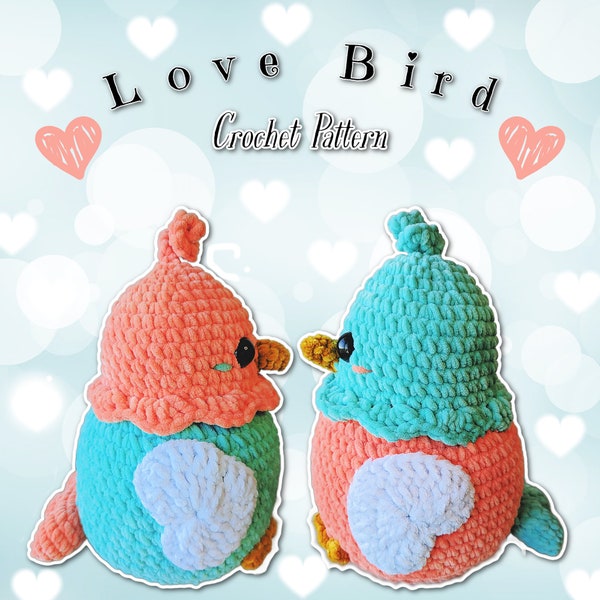 Love Bird Crochet Pattern PDF, CROCHET PATTERNS