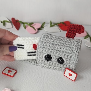 PATRÓN DE GANCHILLO - Patrón de crochet para el buzón de San Valentín - Patrón de amigurumi para San Valentín