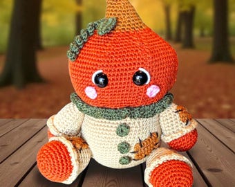 SCHEMA ALL'UNCINETTO - Schema all'uncinetto per la zucca, schema amigurumi per la zucca