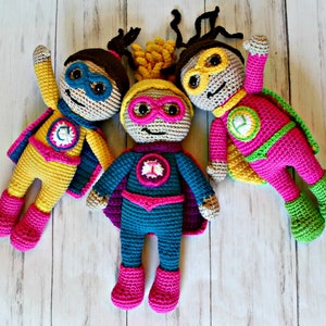 My Super Girl Doll Crochet Pattern, Super Hero Crochet Pattern, Amigurumi Pattern, Crochet Tutortial, Amigurumi Tutorial