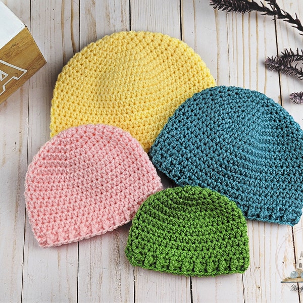 Storybook Baby Basics Crochet Baby Hat Pattern, Baby Hat Crochet Pattern