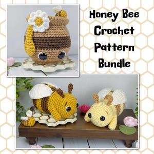 Little Honey Pot Crochet Pattern, Crochet Bee Pattern, Spring Crochet Pattern