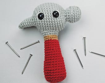Hammer Crochet Pattern, Crochet Tool Pattern, Father's Day Crochet Pattern