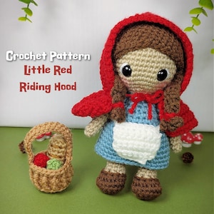 Little Red Riding Hood Crochet Pattern, Crochet Pattern, Storybook Crochet Pattern