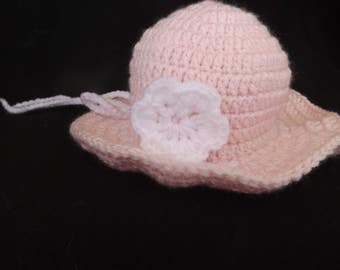 Child's Crocheted Spring Hat, Toddler's Crocheted Spring Hat, Child's Easter Hat, Baby's Easter Hat, Baby's Crocheted Spring Hat, Photo Prop