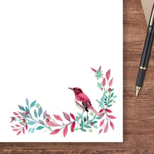 Holiday Bird Stationery-Pack of 50 Sheets image 1