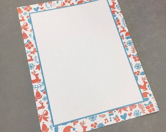 holiday stationery etsy