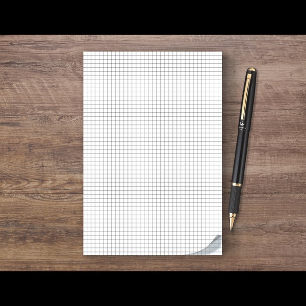 Grid Notepad Etsy