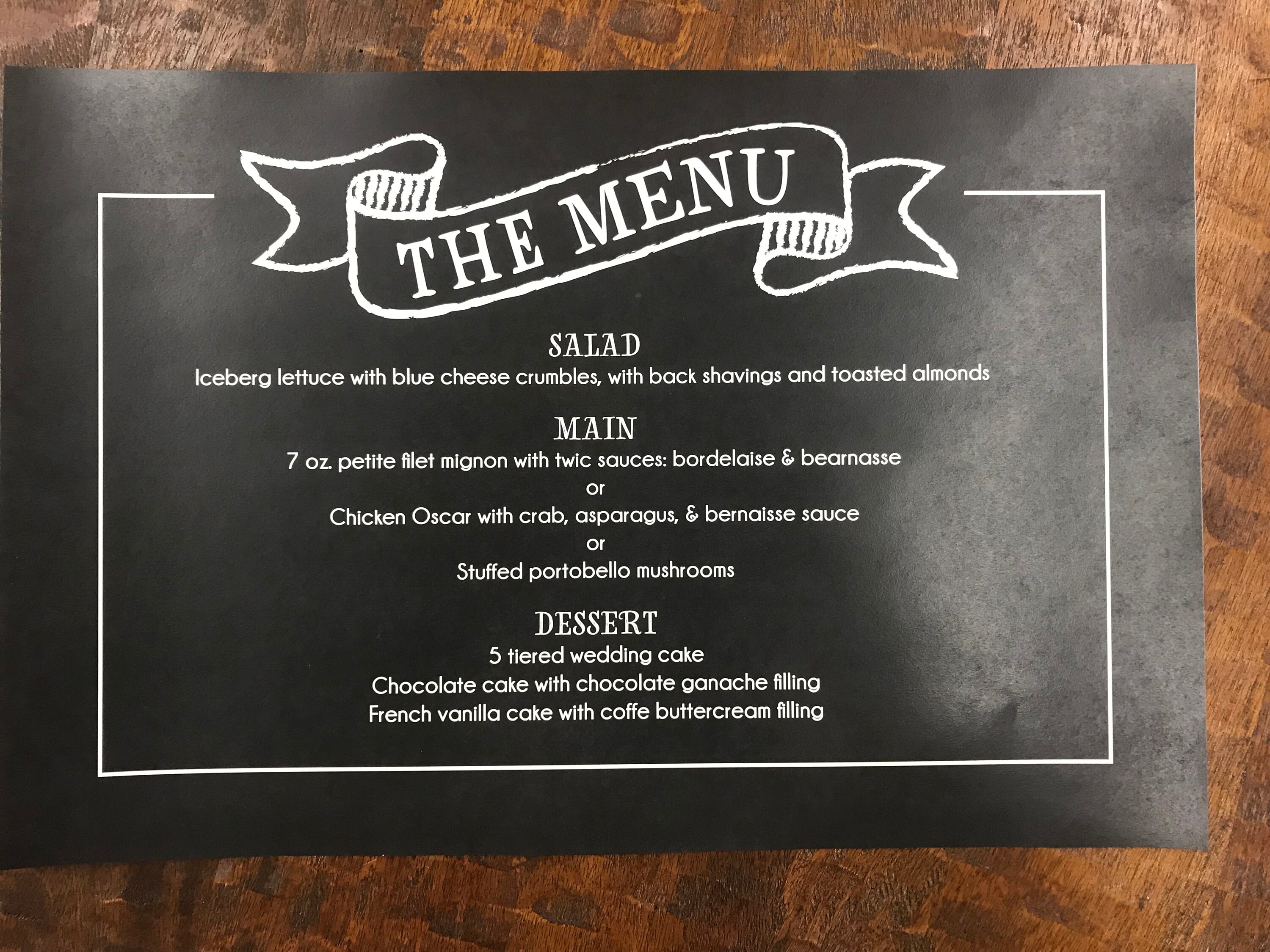 Custom Menu Paper Placemats 25 Pack Etsy