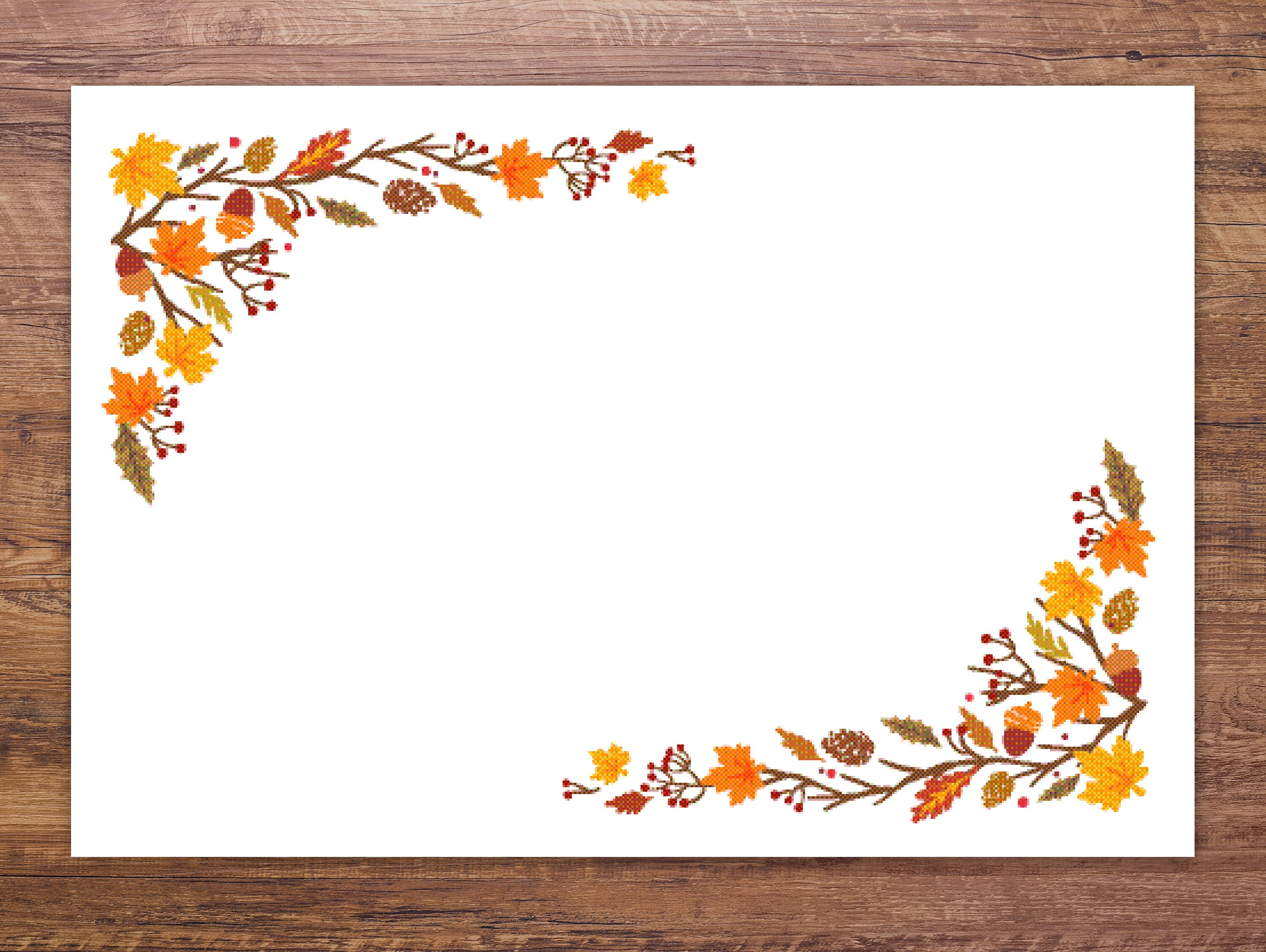 Fall Florals Paper Placemats Set of 25 Etsy
