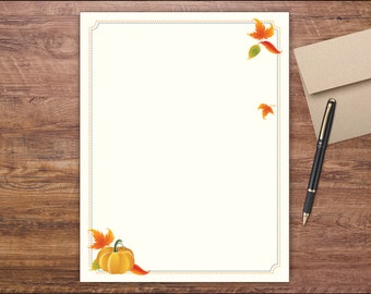 Pumpkin Harvest Stationery 50 pack