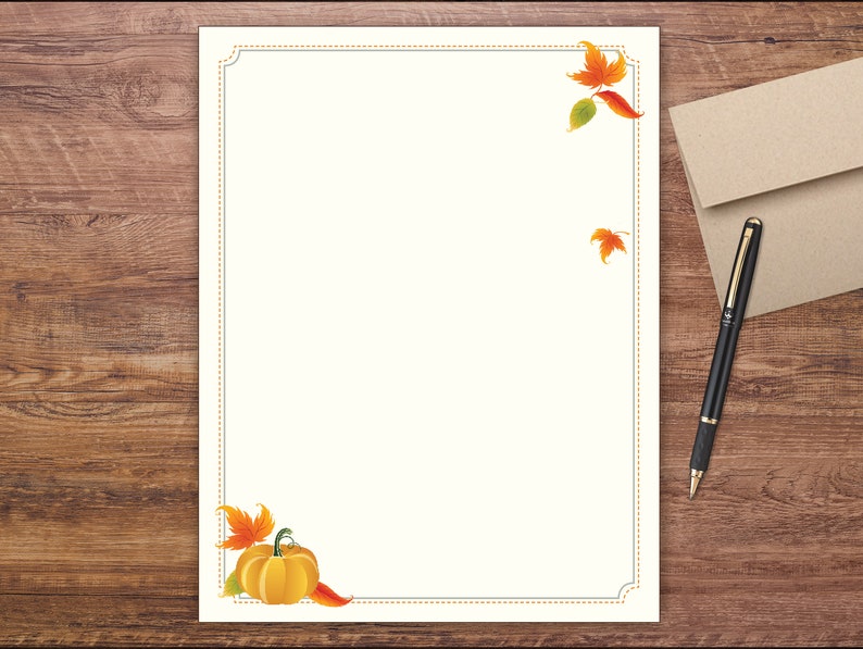 Pumpkin Harvest Stationery 50 pack image 1