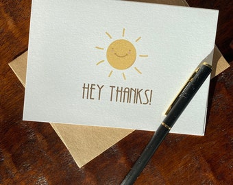 Happy Sunshine Thank You Cards - Set of 10