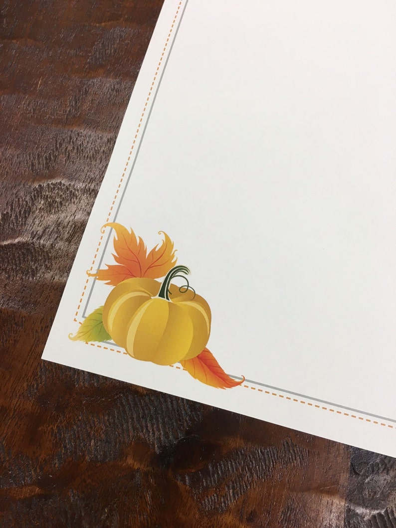Pumpkin Harvest Stationery 50 pack image 3