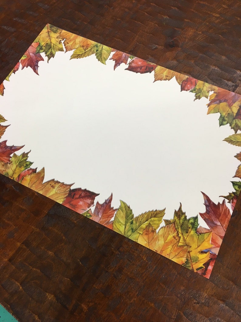 Autumn Leaves Paper Placemats Set of 25 Etsy