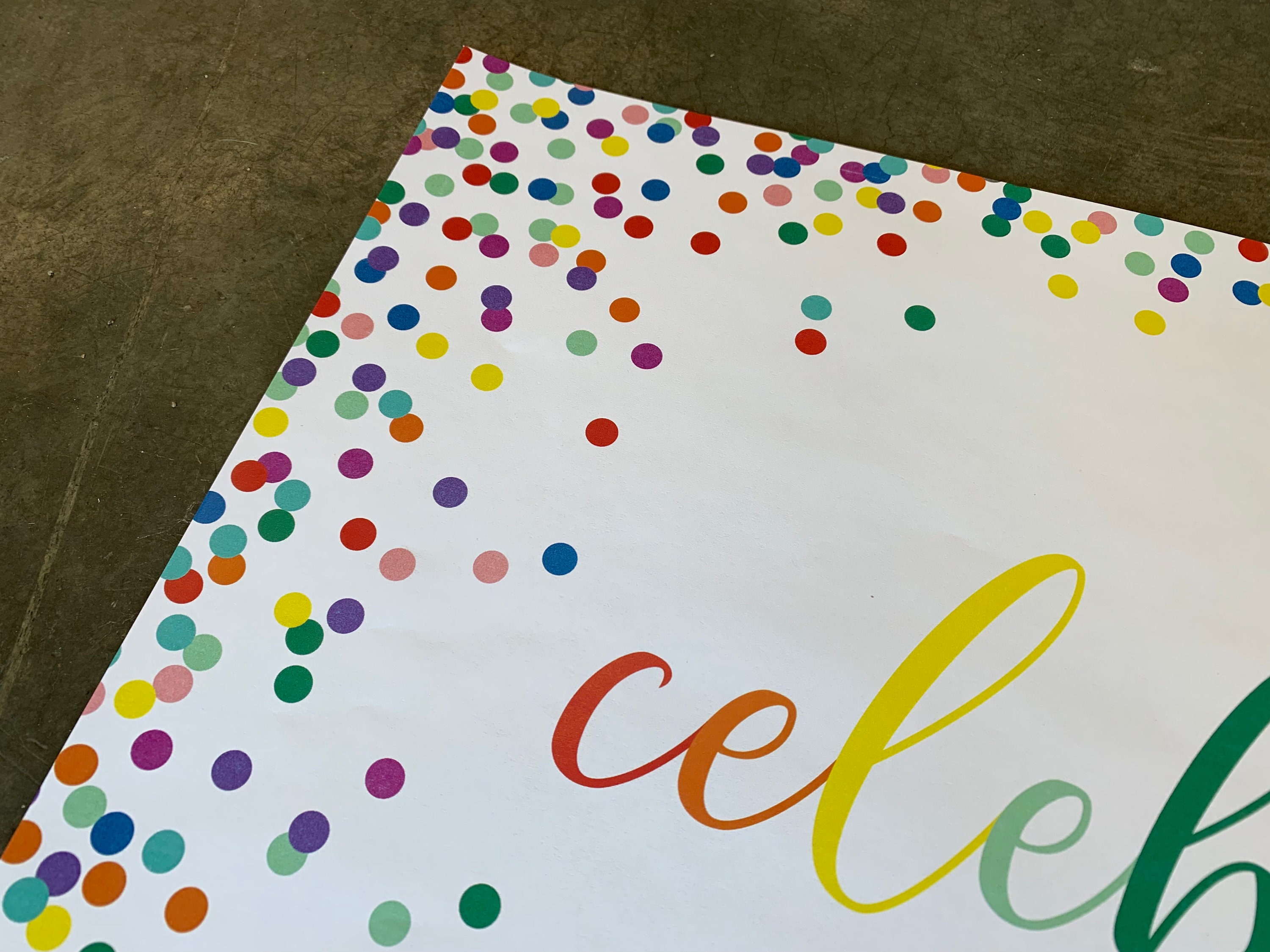 Celebrate Bright Confetti Paper Placemats Confetti Placemats Etsy