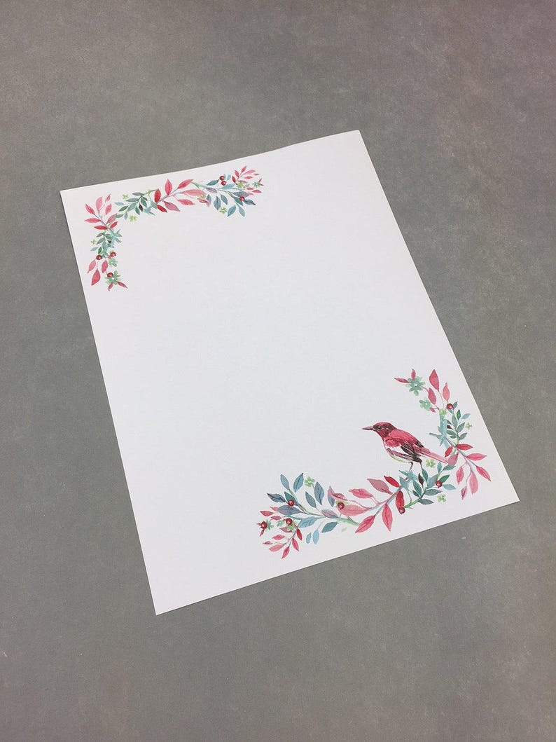 Holiday Bird Stationery-Pack of 50 Sheets image 2