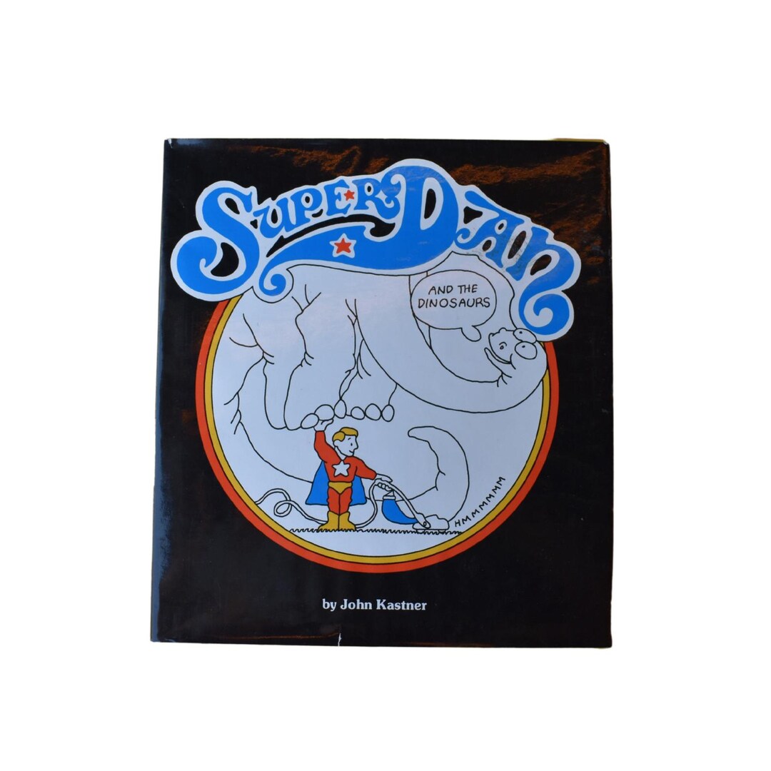Superdan Superdan and the Dinosaurs: 1980s Kids Superhero Picture Book - Etsy