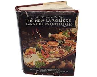 The New Larousse Gastronomique by Prosper Montagne, 1970s hardcover French cookbook, encyclopedia of food, wine & cookery, ISBN 0517531372