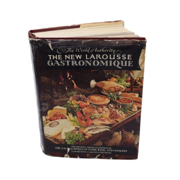 The New Larousse Gastronomique by Prosper Montagne, 1970s hardcover French cookbook, encyclopedia of food, wine & cookery, ISBN 0517531372