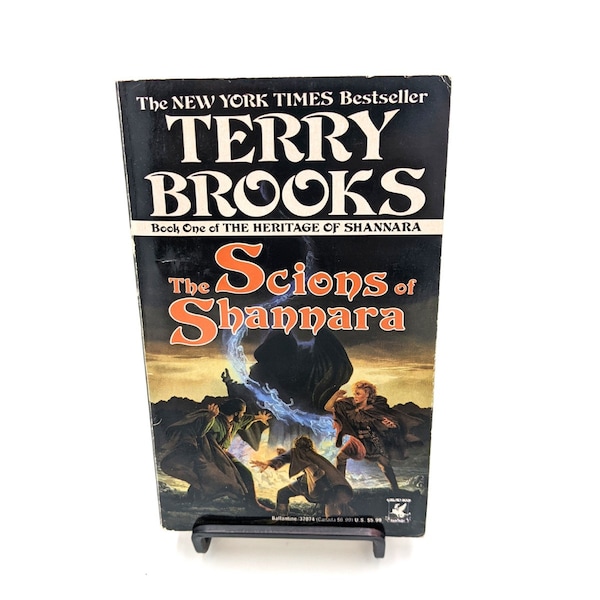 The Scions of Shannara by Terry Brooks, Book One of the Heritage of Shannara series, 1990s paperback fantasy bestseller, 0345370740