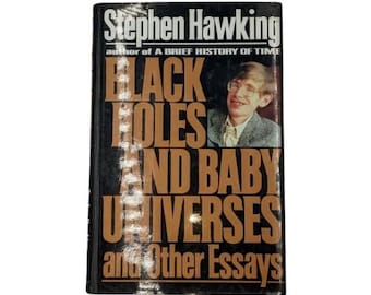 Black Holes and Baby Universes and Other Essays by Stephen Hawking, 1990s hardcover book, vintage cosmology, ISBN 0553095234