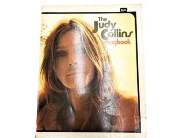 The Judy Collins Songbook, 1970s paperback sheet music book, folk singer songwriter, Mr. Tambourine Man, Turn, Turn, Turn 0448019183