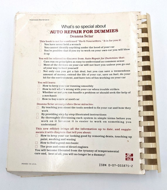 Auto repair cheap for dummies