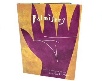 Palmistry by Bettina Luxon, 1990s hardcover palmistry guide book, hamlyn fortune teller, palm reading book, how to read palms 0600589935